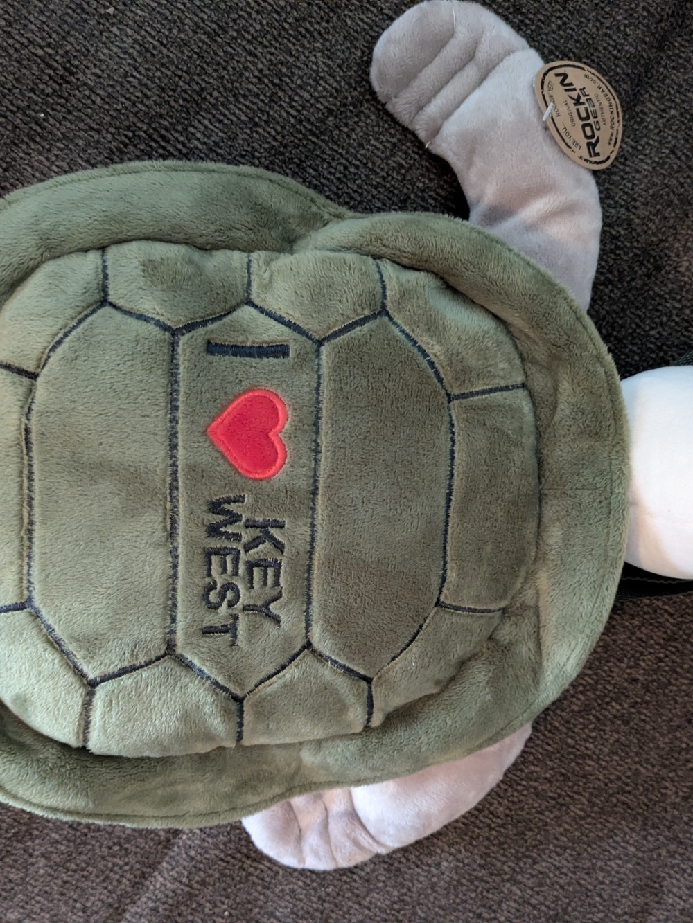 I ❤️ Key West Plush Turtle Pillow/BACKPACK